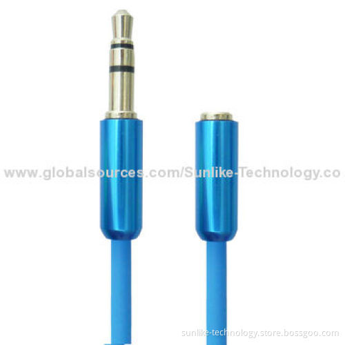 Audio Extension Cable with Aluminum Shell, Ultra Soft, 3.5mm Mini Jack, 3.5SP Male-Female